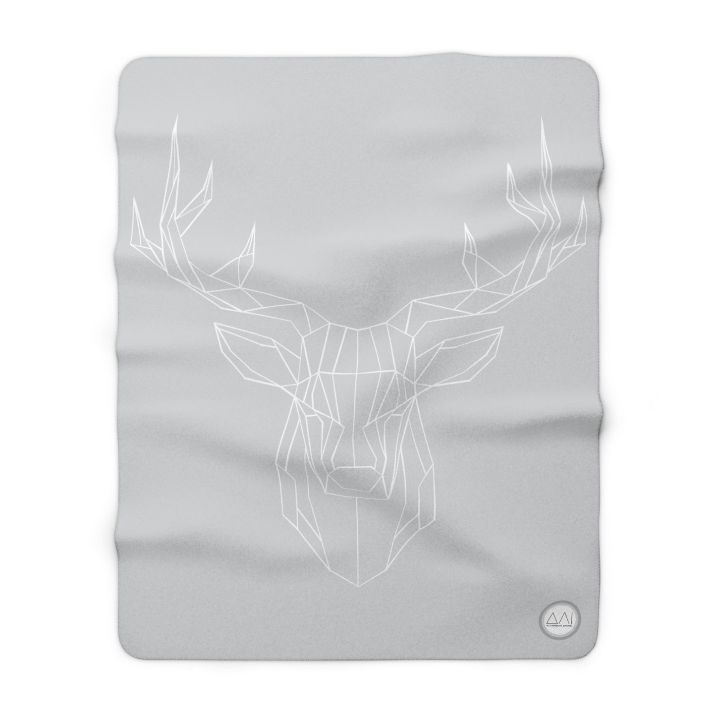 6SPI | " Krafttier Hirsch" | Sherpa Fleece Blanket