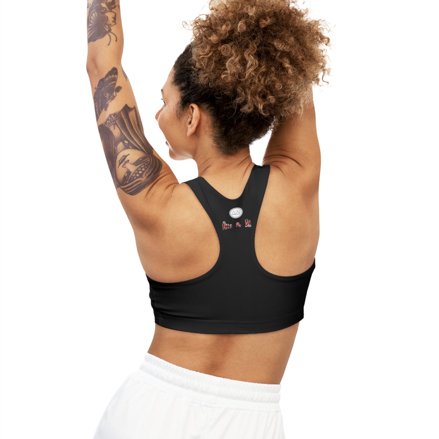 1MOV | ¡¡¡ Move or Die !!! | Woman | Seamless Sports Bra (AOP)